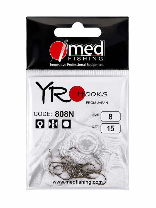ΑΓΚΙΣΤΡΙΑ MED FISHING YRO HOOKS 808N 15 τμχ