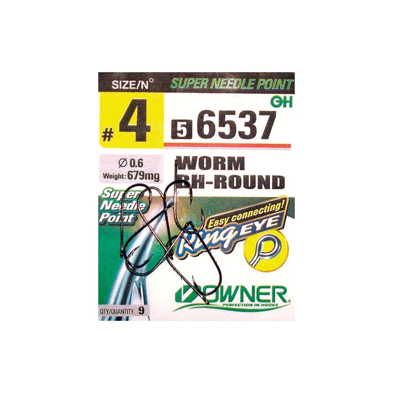 ΑΓΚΙΣΤΡΙΑ OWNER 56537 WORM BH-ROUND - Darivianakis fishing Store