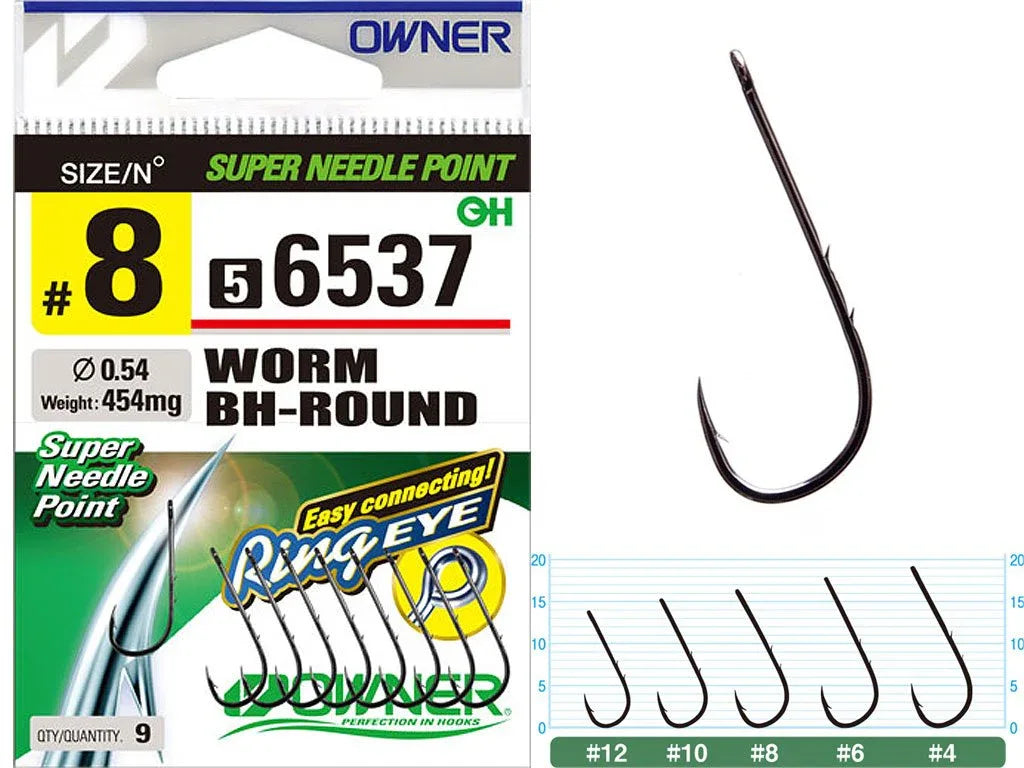 ΑΓΚΙΣΤΡΙΑ OWNER 56537 WORM BH-ROUND - Darivianakis fishing Store