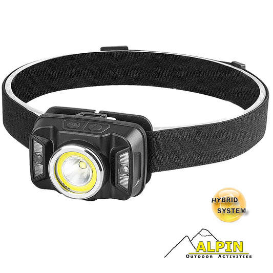 ΦΑΚΟΣ ΚΕΦΑΛΗΣ ALPIN 350LM + UV COB + ΚΟΚΚΙΝΟ SMD (HYBRID SYSTEM) - Darivianakis fishing Store