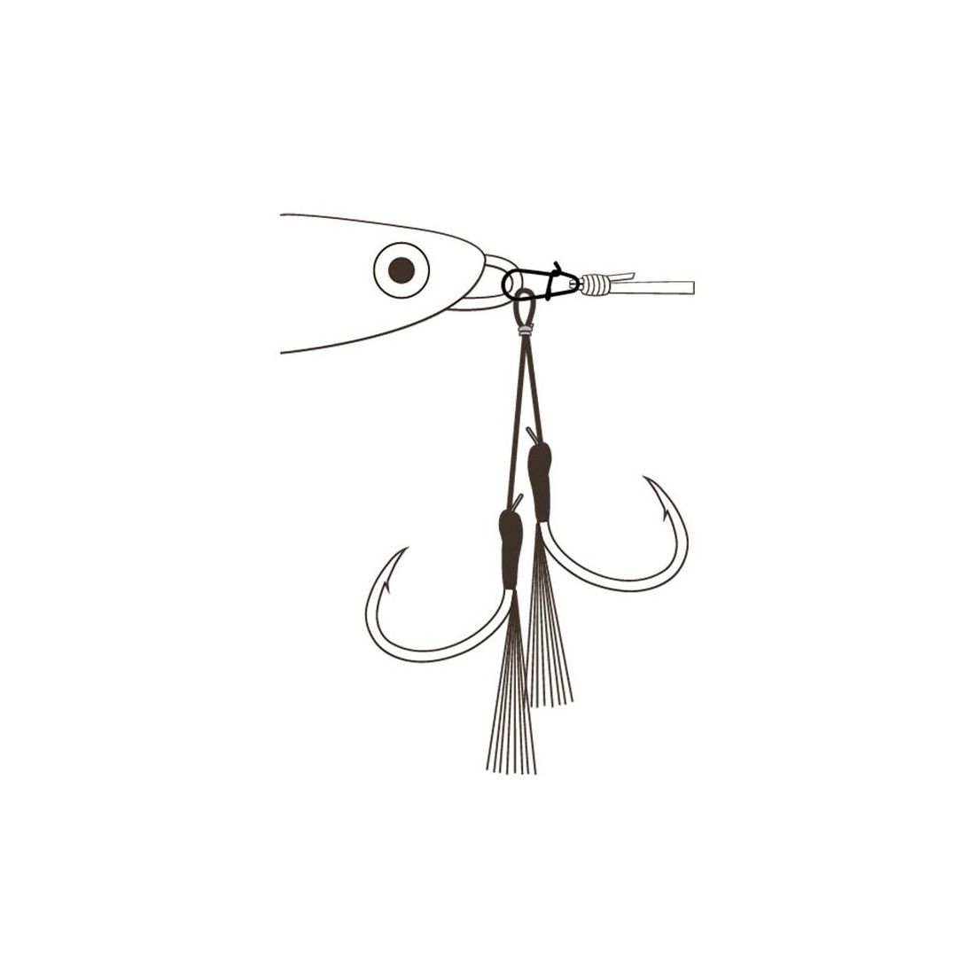 ΒΟΗΘΗΤΙΚΑ ΑΓΚΙΣΤΡΙΑ ASSIST HOOKS BKK FLASH CRASH+ Διπλά BKK