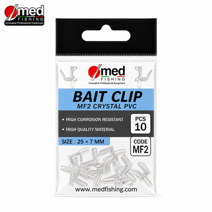 BAIT CLIP MED FISHING MF2 CRYSTAL PVC 10ΤΜΧ