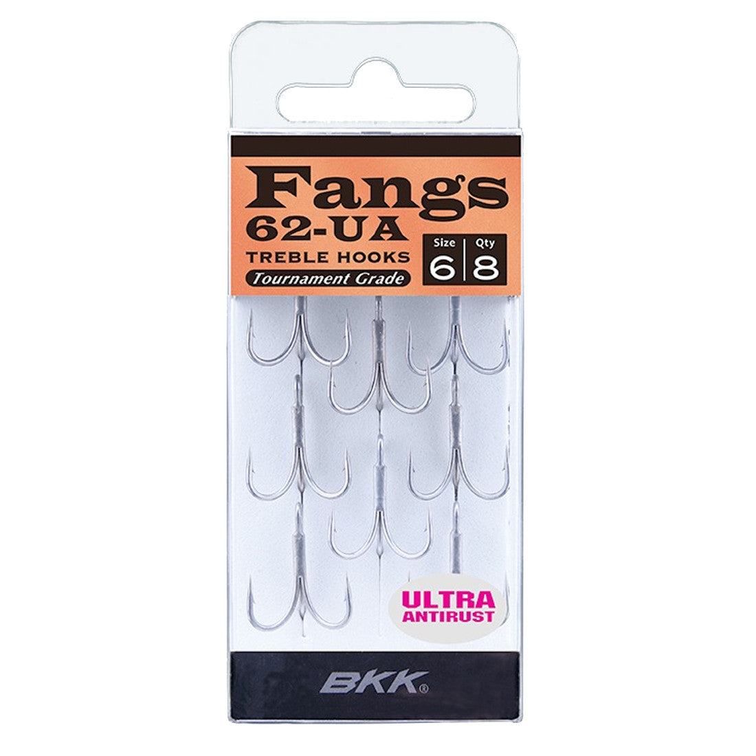 ΣΑΛΑΓΚΙΑ  BKK TREBLE HOOKS FANGS-62 BKK