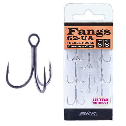 ΣΑΛΑΓΚΙΑ  BKK TREBLE HOOKS FANGS-62 BKK