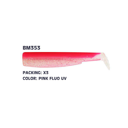 ΑΝΤΑΛΛΑΚΤΙΚΑ ΣΩΜΑΤΑ ΣΙΛΙΚΟΝΗΣ FIIISH BLACK MINNOW NO4 BODIES 3 ΤΕΜ