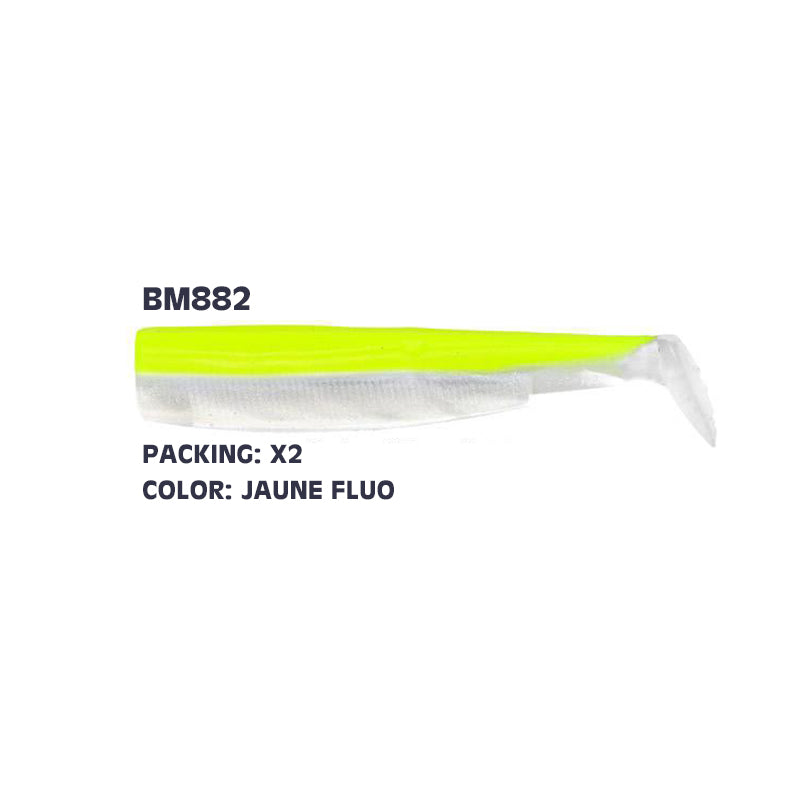 ΑΝΤΑΛΛΑΚΤΙΚΑ ΣΩΜΑΤΑ ΣΙΛΙΚΟΝΗΣ FIIISH BLACK MINNOW NO6 BODIES 2 ΤΕΜ