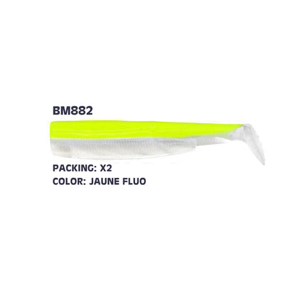 ΑΝΤΑΛΛΑΚΤΙΚΑ ΣΩΜΑΤΑ ΣΙΛΙΚΟΝΗΣ FIIISH BLACK MINNOW NO6 BODIES 2 ΤΕΜ