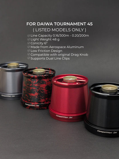 YASAKI COMPETITION DW SPOOL – ΑΛΟΥΜΙΝΕΝΙΑ ΜΠΟΜΠΙΝΑ ΓΙΑ DAIWA & SHIMANO KISU 45