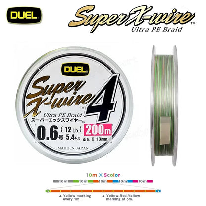 ΝΗΜΑ DUEL SUPER X-WIRE X4 MULTICOLOR - Darivianakis fishing Store