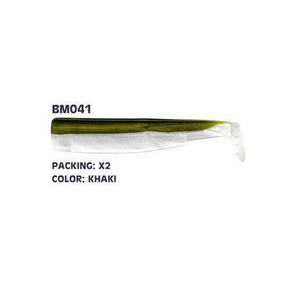ΑΝΤΑΛΛΑΚΤΙΚΑ ΣΩΜΑΤΑ ΣΙΛΙΚΟΝΗΣ FIIISH BLACK MINNOW NO6 BODIES 2 ΤΕΜ