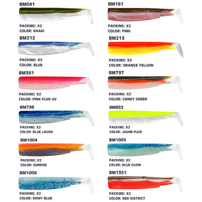 ΑΝΤΑΛΛΑΚΤΙΚΑ ΣΩΜΑΤΑ ΣΙΛΙΚΟΝΗΣ FIIISH BLACK MINNOW NO6 BODIES 2 ΤΕΜ