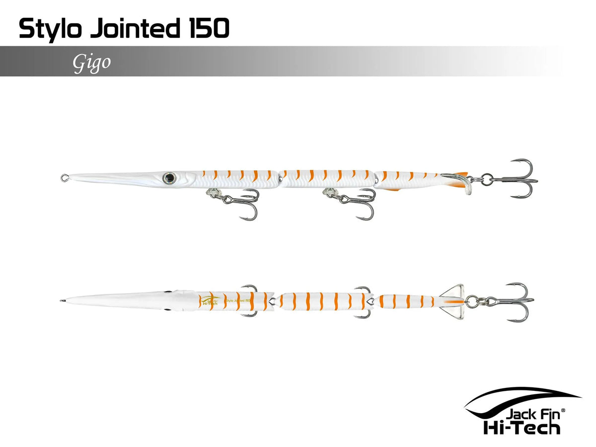 BROKEN ARTIFICIAL JACK FIN STYLO JOINTED 150