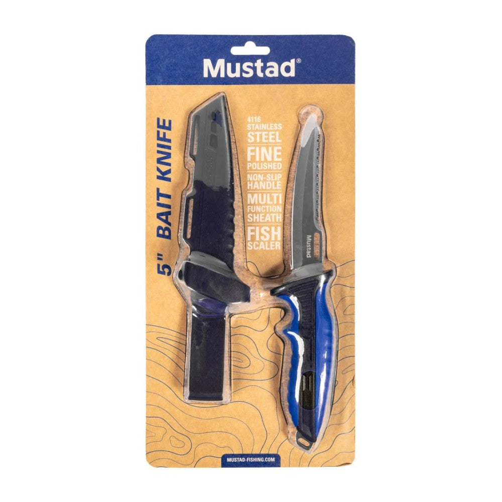MAXAIPI MUSTAD 5" STAINLESS STEEL BAIT KNIFE MT-135-24