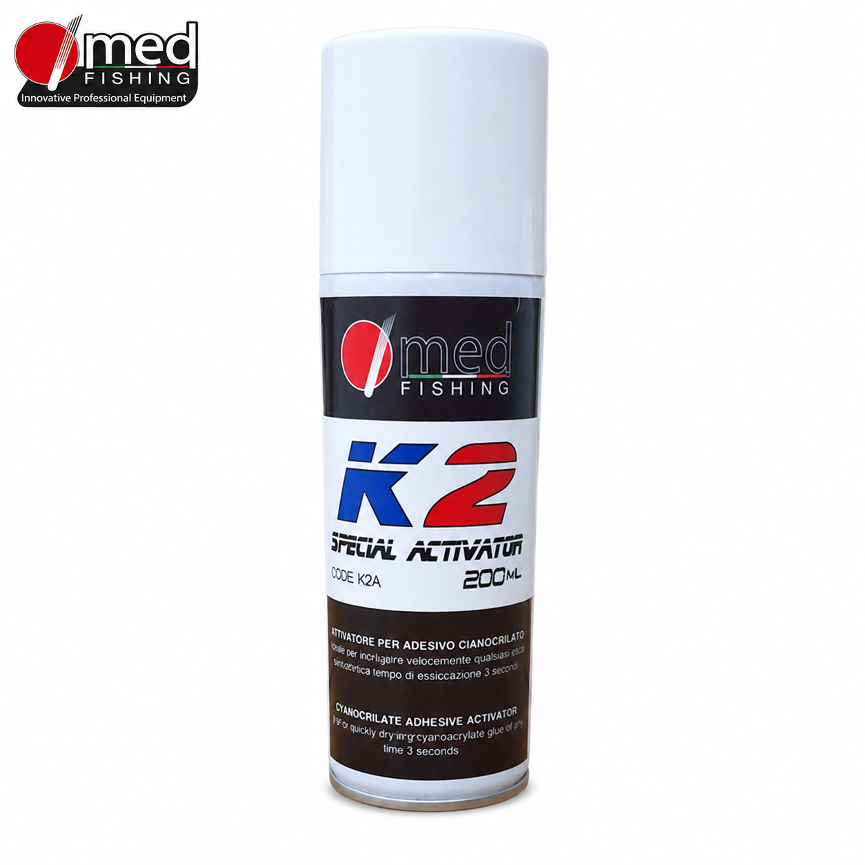ΕΝΕΡΓΟΠΟΙΗΤΗΣ ΚΥΑΝΟΑΚΡΥΛΙΚΗΣ ΚΟΛΛΑΣ MED FISHING K2 200ML