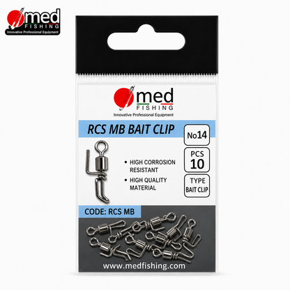 ΣΤΡΙΦΤΑΡΙ MED FISHING RCS MB ΜΕ ΕΝΣΩΜΑΤΩΜΕΝΟ BAIT CLIP Νο14 10ΤΜΧ