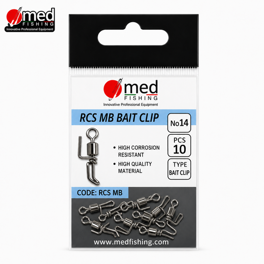 ΣΤΡΙΦΤΑΡΙ MED FISHING RCS MB ΜΕ ΕΝΣΩΜΑΤΩΜΕΝΟ BAIT CLIP Νο14 10ΤΜΧ