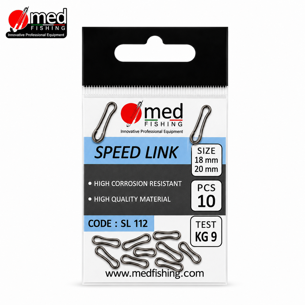 ΣΥΝΔΕΣΜΟΣ ΤΑΧΕΙΑΣ ΑΛΛΑΓΗΣ MED FISHING SL112 SPEED LINK 10ΤΜΧ