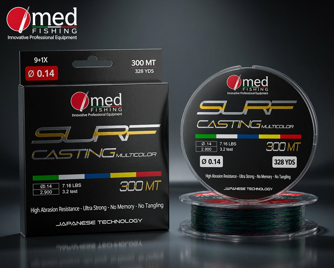 ΠΕΤΟΝΙΑ MED FISHING SURF CASTING MONOFILAMENT MULTICOLOR