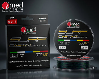 ΠΕΤΟΝΙΑ MED FISHING SURF CASTING MONOFILAMENT MULTICOLOR