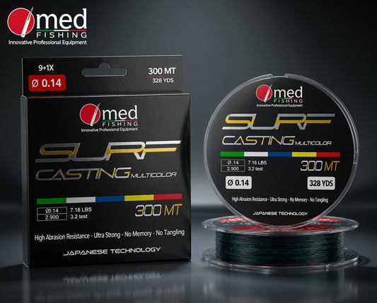 ΠΕΤΟΝΙΑ MED FISHING SURF CASTING MONOFILAMENT MULTICOLOR