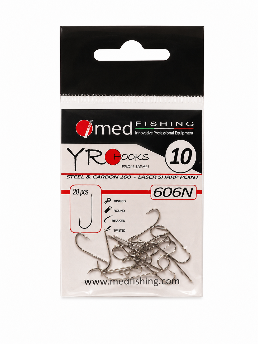 ΑΓΚΙΣΤΡΙΑ  MED FISHING YRO HOOKS 606N 20 τμχ