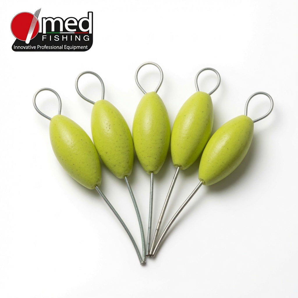 ΟΒΑΛ ΦΛΟΤΕΡ ΑΡΜΑΤΩΣΙΑΣ MED FISHING FO GLOSSY PAINT 4,8×10mm 12ΤΜΧ
