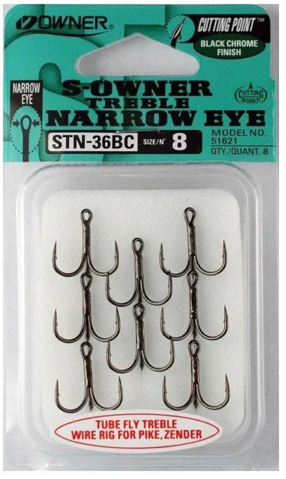 ΣΑΛΑΓΚΙΕΣ OWNER ST-36BC STINGER TREBLE BLACK CHROME - Darivianakis fishing Store