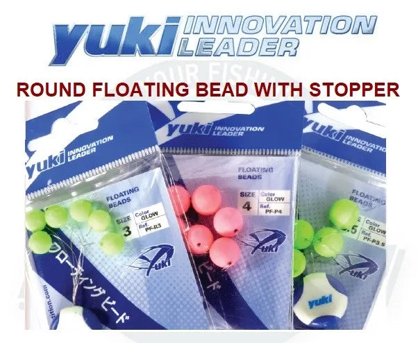 YUKI ΦΛΟΤΤΕΡ ΣΤΡΟΓΓΥΛΟ ROUND FLOATS 13mm (6pcs) YUKI