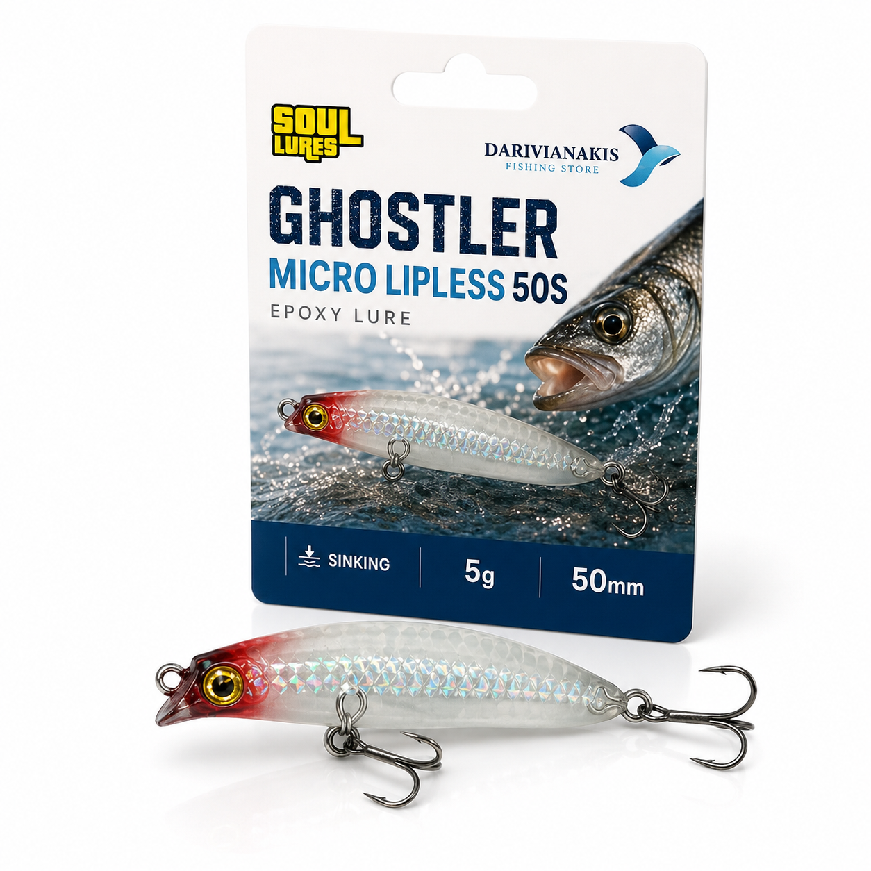 ΤΕΧΝΗΤΟ SOUL LURES GHOSTLER MICRO LIPLESS 50S 50MM 5G