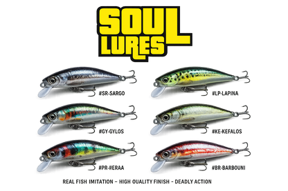ΤΕΧΝΗΤΑ  SOUL LURES REAL MINNOW 70S – 7CM 10GR