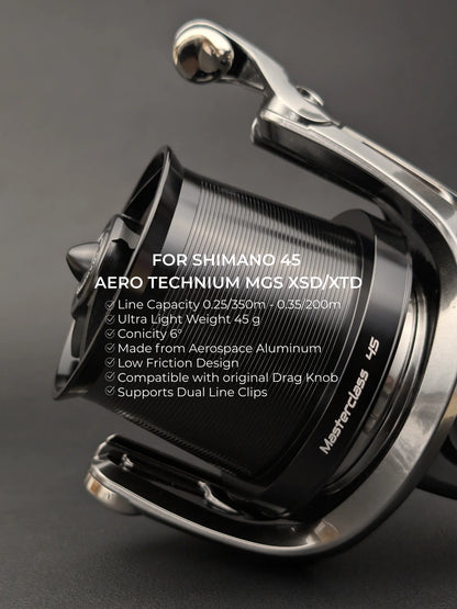 YASAKI MASTERCLASS 45 SPOOL – ΑΓΩΝΙΣΤΙΚΗ ΜΠΟΜΠΙΝΑ ΓΙΑ SHIMANO AERO TECHNIUM