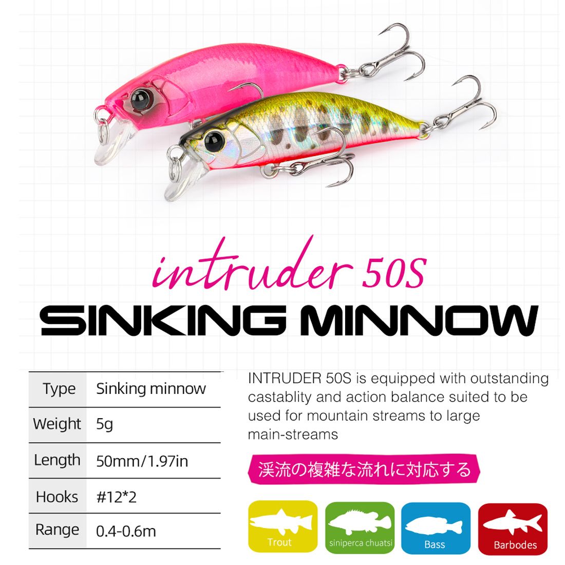 TEXNHTA TSURINOYA INTRUDER LRF 50S 8G 5CM