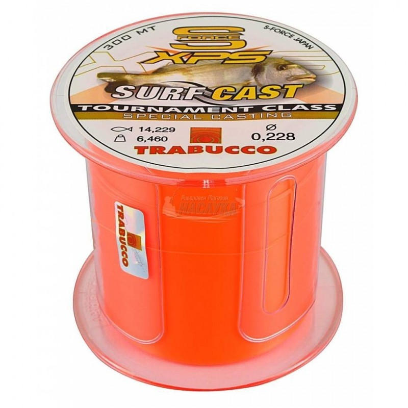 ΠΕΤΟΝΙΑ TRABUCCO S-FORCE XPS SURF CAST ORANGE 300M