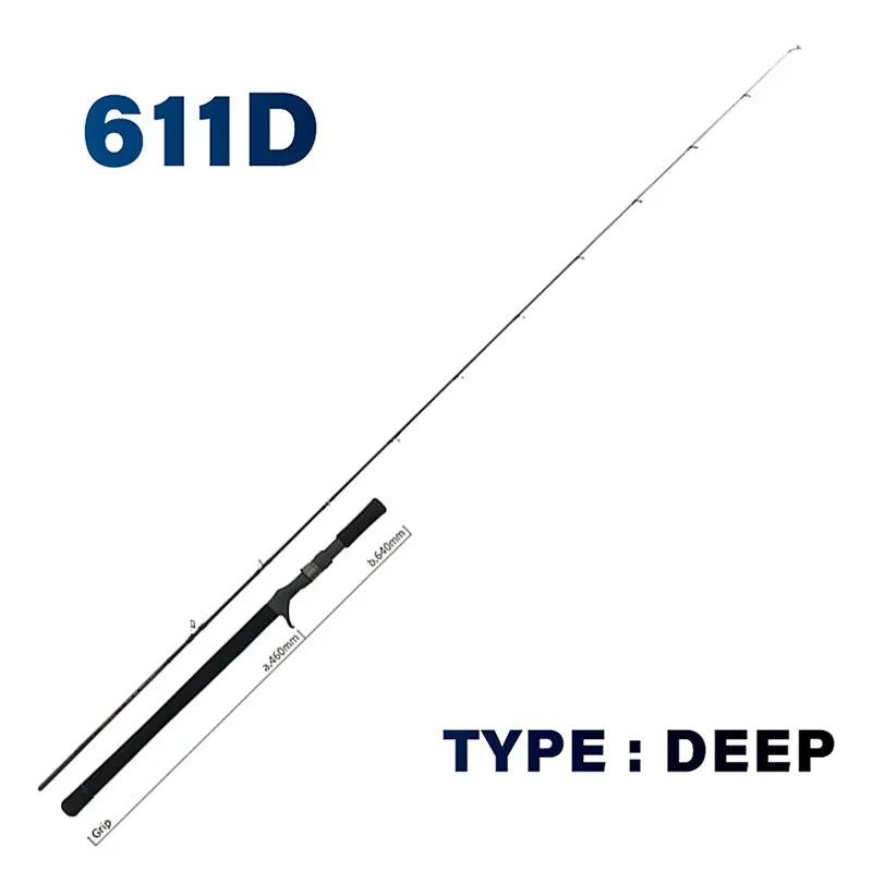 YAMAGA SEAWALK 611D PE0.8-1.2 100-200G L2.12M - Darivianakis fishing Store
