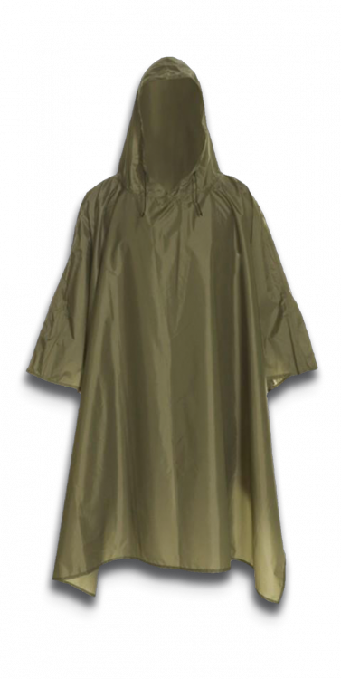 PONCHO IMPERMÉABLE BARBARIC VERT 52×80CM
