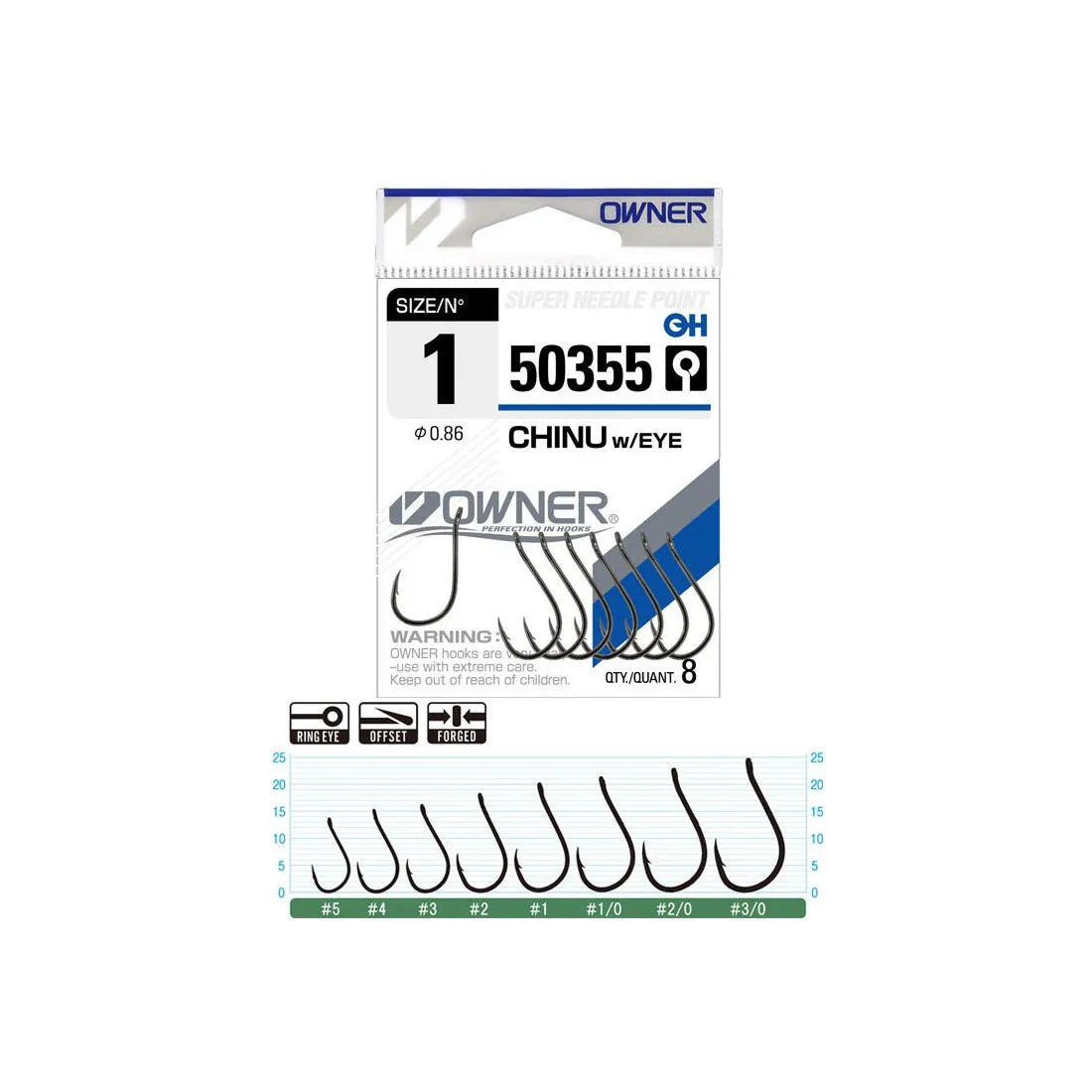 ΑΓΚΙΣΤΡΙΑ OWNER CHINU RINGED 50355 - Darivianakis fishing Store