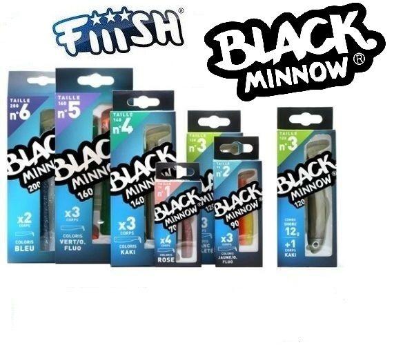 ΑΝΤΑΛΛΑΚΤΙΚΑ ΣΩΜΑΤΑ ΣΙΛΙΚΟΝΗΣ FIIISH BLACK MINNOW NO4 BODIES 3 ΤΕΜ