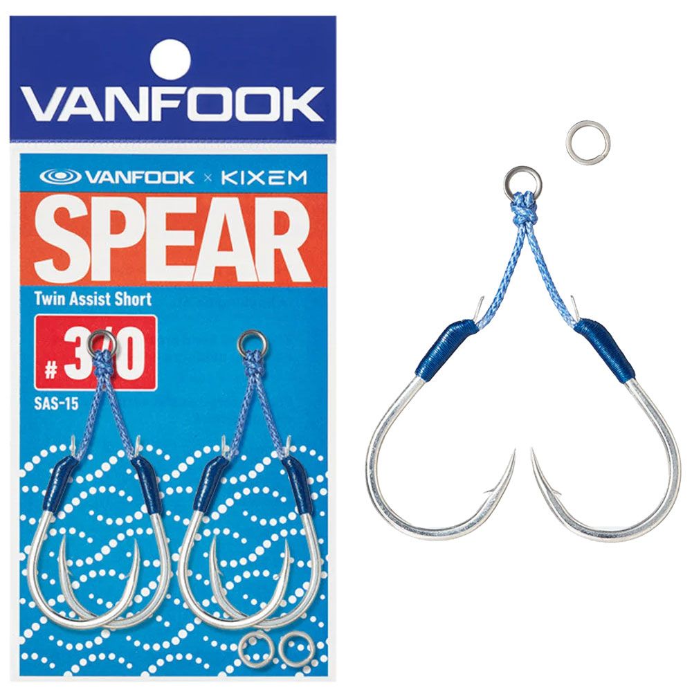ASSIST HOOK VANFOOK SPEAR TWIN ASSIST SHORT SAS-15