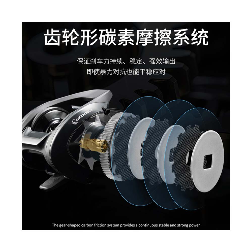 BAITCASTING MECHANISM ECOODA TRAN SHANKER ETS 200 8KG LEFT / RIGHT