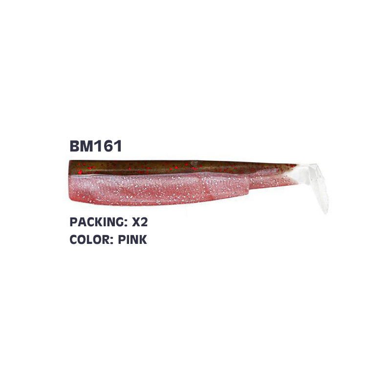 ΑΝΤΑΛΛΑΚΤΙΚΑ ΣΩΜΑΤΑ ΣΙΛΙΚΟΝΗΣ FIIISH BLACK MINNOW NO6 BODIES 2 ΤΕΜ