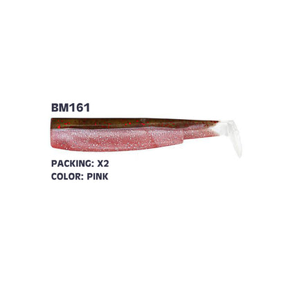 ΑΝΤΑΛΛΑΚΤΙΚΑ ΣΩΜΑΤΑ ΣΙΛΙΚΟΝΗΣ FIIISH BLACK MINNOW NO6 BODIES 2 ΤΕΜ