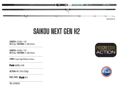 ΚΑΛΑΜΙ YUKI SURFCASTING SAIKOU NEXT GEN H2 100-250G L4.50M