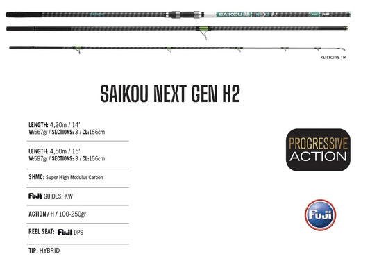 ΚΑΛΑΜΙ YUKI SURFCASTING SAIKOU NEXT GEN H2 100-250G L4.50M