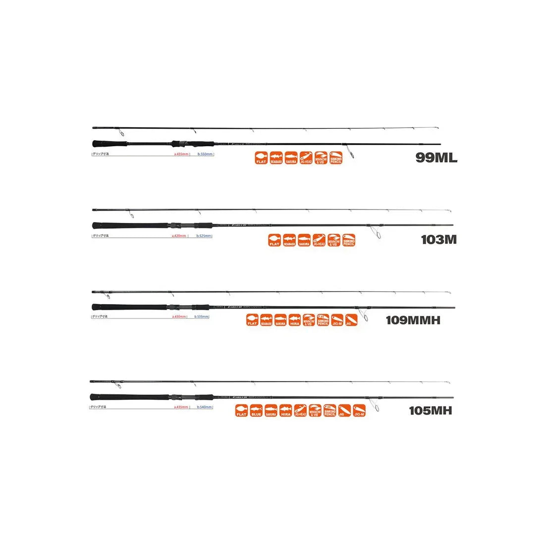 YAMAGA BLANKS EARLY 99ML 7-35G PE0.8-1.5M L2.98M - Darivianakis fishing Store