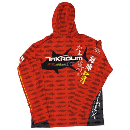 ΜΠΛΟΥΖΑ ΨΑΡΕΜΑΤΟΣ XZOGA TXZ MF CAP MASK LONG SLEEVE 2025 ΚΟΚΚΙΝΗ