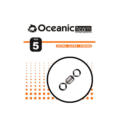 ΣΤΡΙΦΤΑΡΙ OCEANIC TEAM ROLLING SWIVEL ΑΝΟΞΕΙΔΩΤΟ 12ΤΜΧ