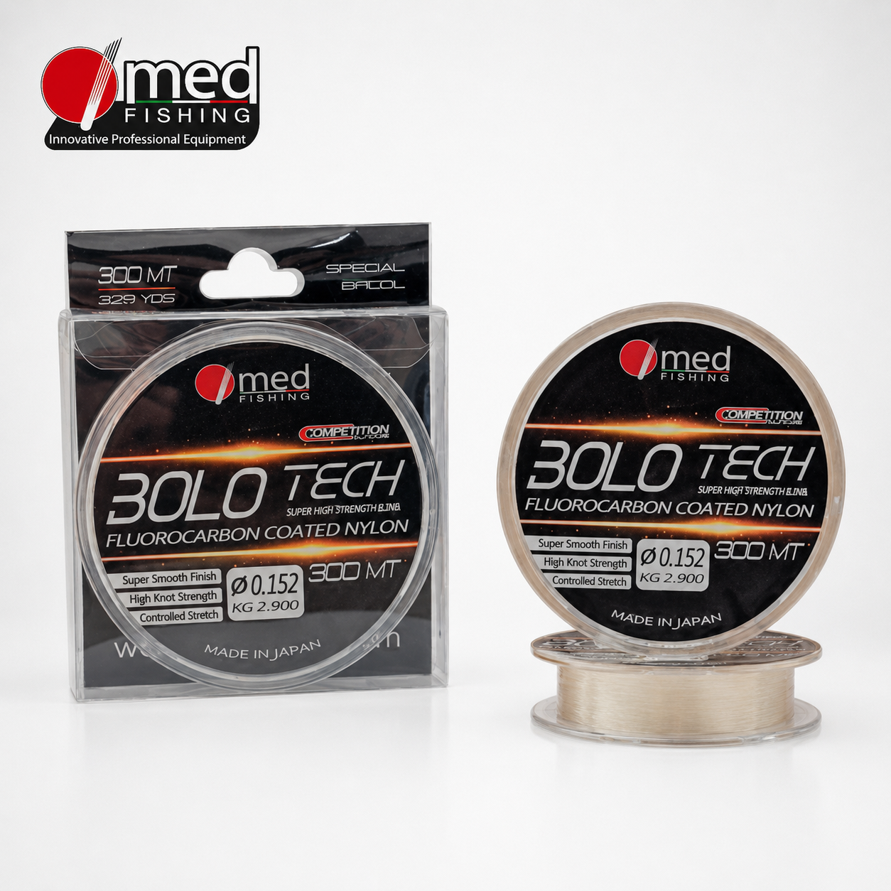 ΠΕΤΟΝΙΑ MED FISHING BOLO TECH FLUOROCARBON COATED SPECIAL REEL 300M