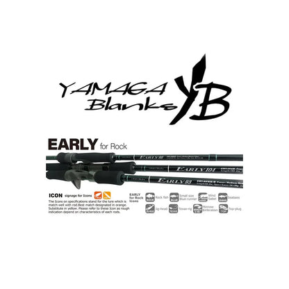 YAMAGA BLANKS EARLY 104H 15-60G PE1.0-3.0 L3.16M - Darivianakis fishing Store