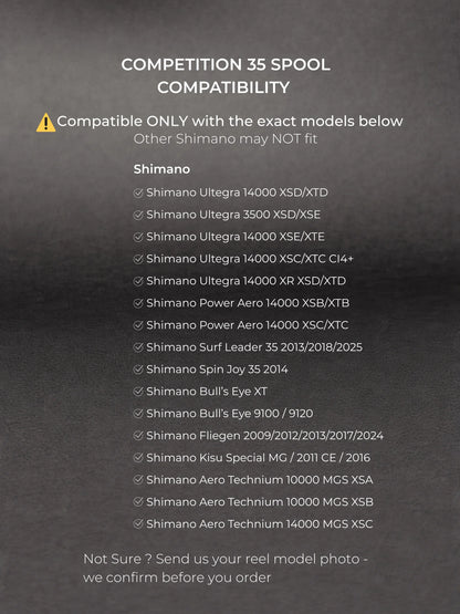 YASAKI COMPETITION 35 SPOOL – ΑΛΟΥΜΙΝΕΝΙΑ ΜΠΟΜΠΙΝΑ ΓΙΑ SHIMANO