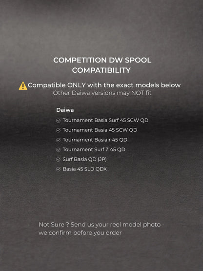 YASAKI COMPETITION DW SPOOL – ΑΛΟΥΜΙΝΕΝΙΑ ΜΠΟΜΠΙΝΑ ΓΙΑ DAIWA & SHIMANO KISU 45